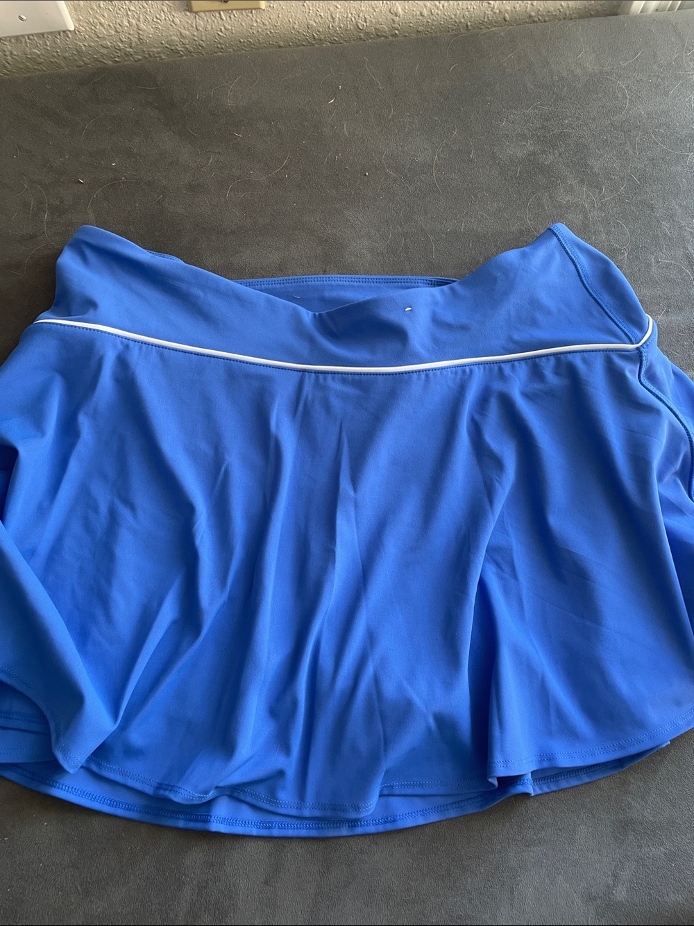 Old Navy Royal Blue Skater Athletic Skirt with White Piping